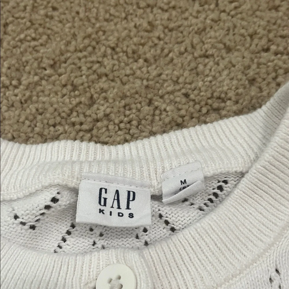GAP Girls White Chevron Cardigan - Picture 2 of 4